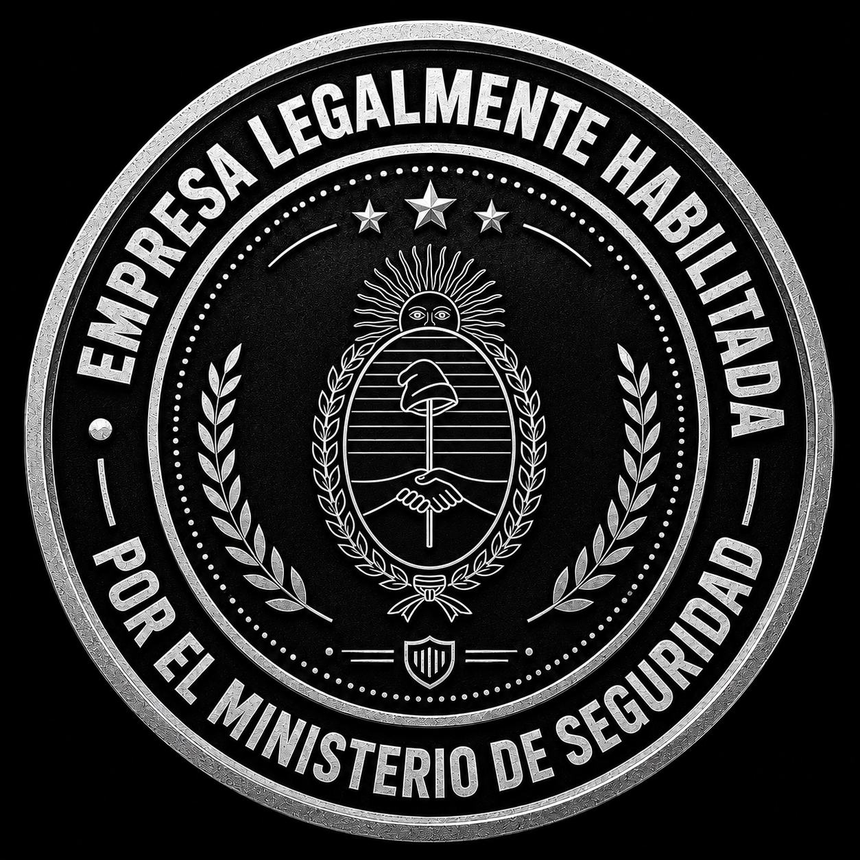 Sello empresa legalmente habilitada por el Ministerio de Seguridad de Neuquén